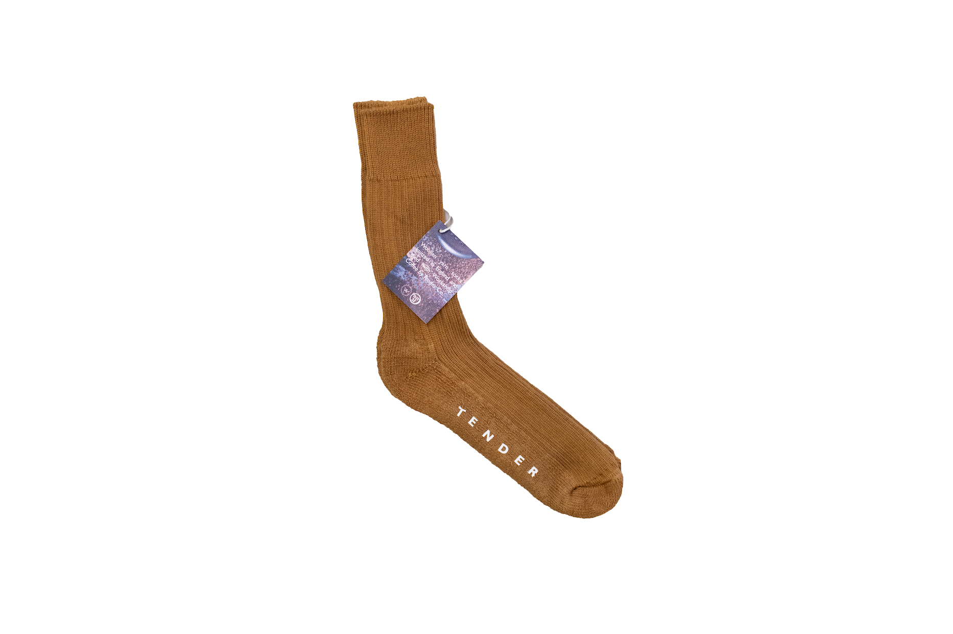 A collaboration with William Kroll of Gloucestershire-based Tender, these natural unbleached woollen socks have been naturally dyed using Workshop Coffee.