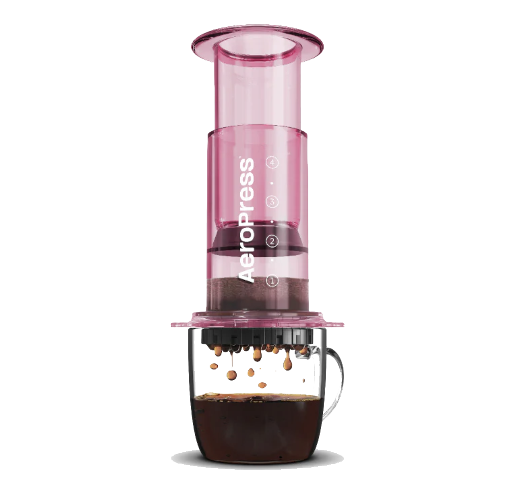 AeroPress Clear Pink Coffee Maker