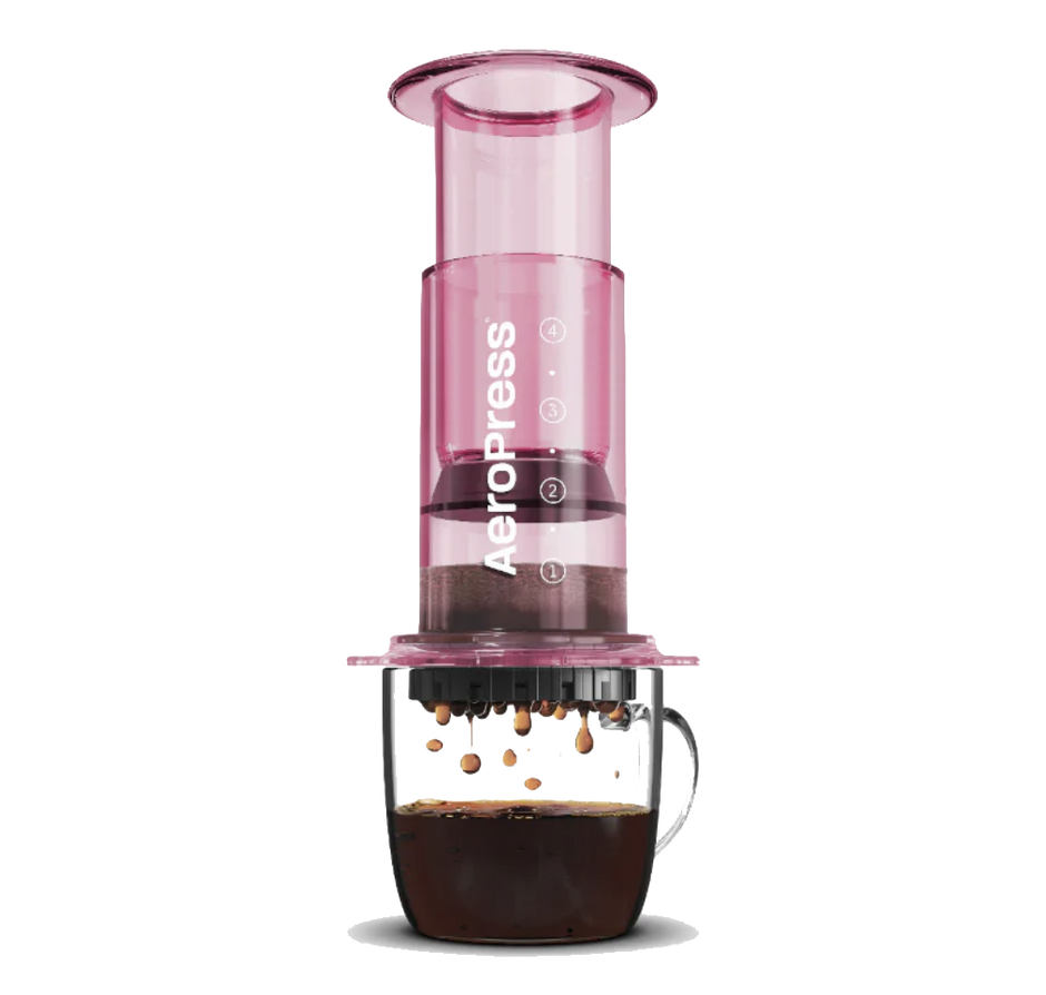 AeroPress Clear Pink Coffee Maker