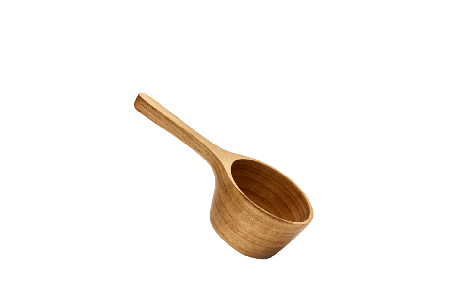There will be times when you won't have a set of scales handy to weigh out your coffee. This natural wood, hand finished coffee scoop is a great alternative.