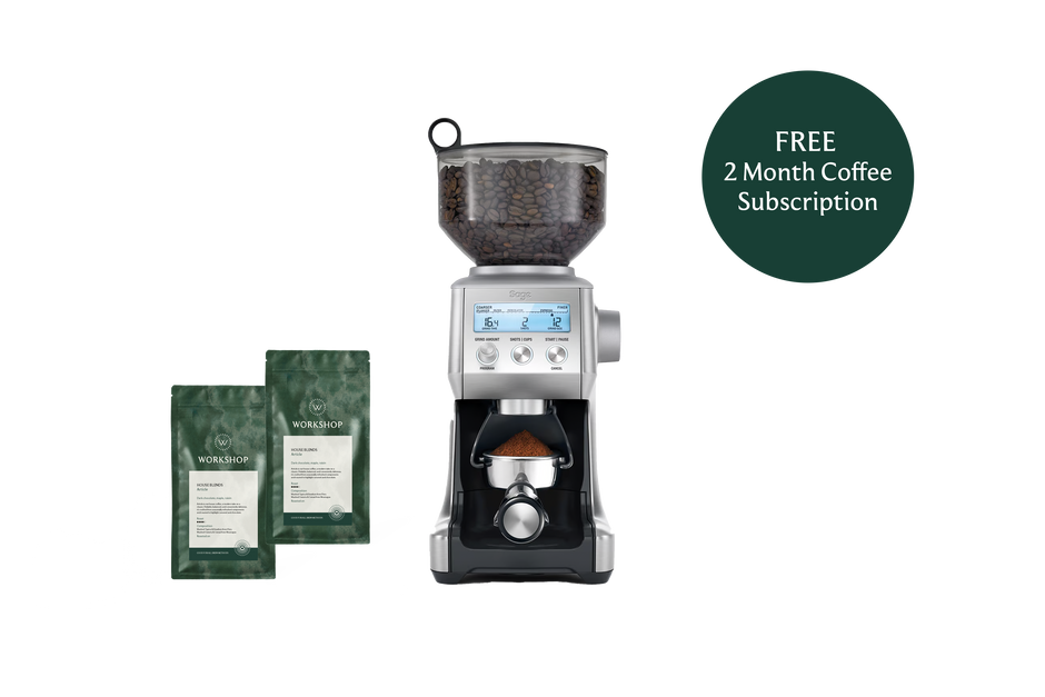 Sage Smart Grinder Pro | Free 2 Month Coffee Subscription