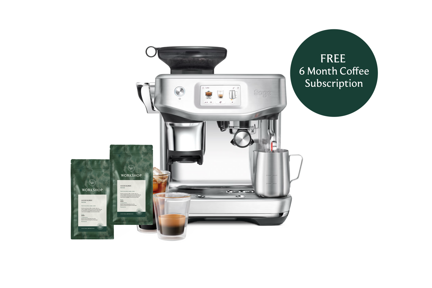 The Barista Touch Impress with Cold Extraction | Free 6 Month Coffee Subscription