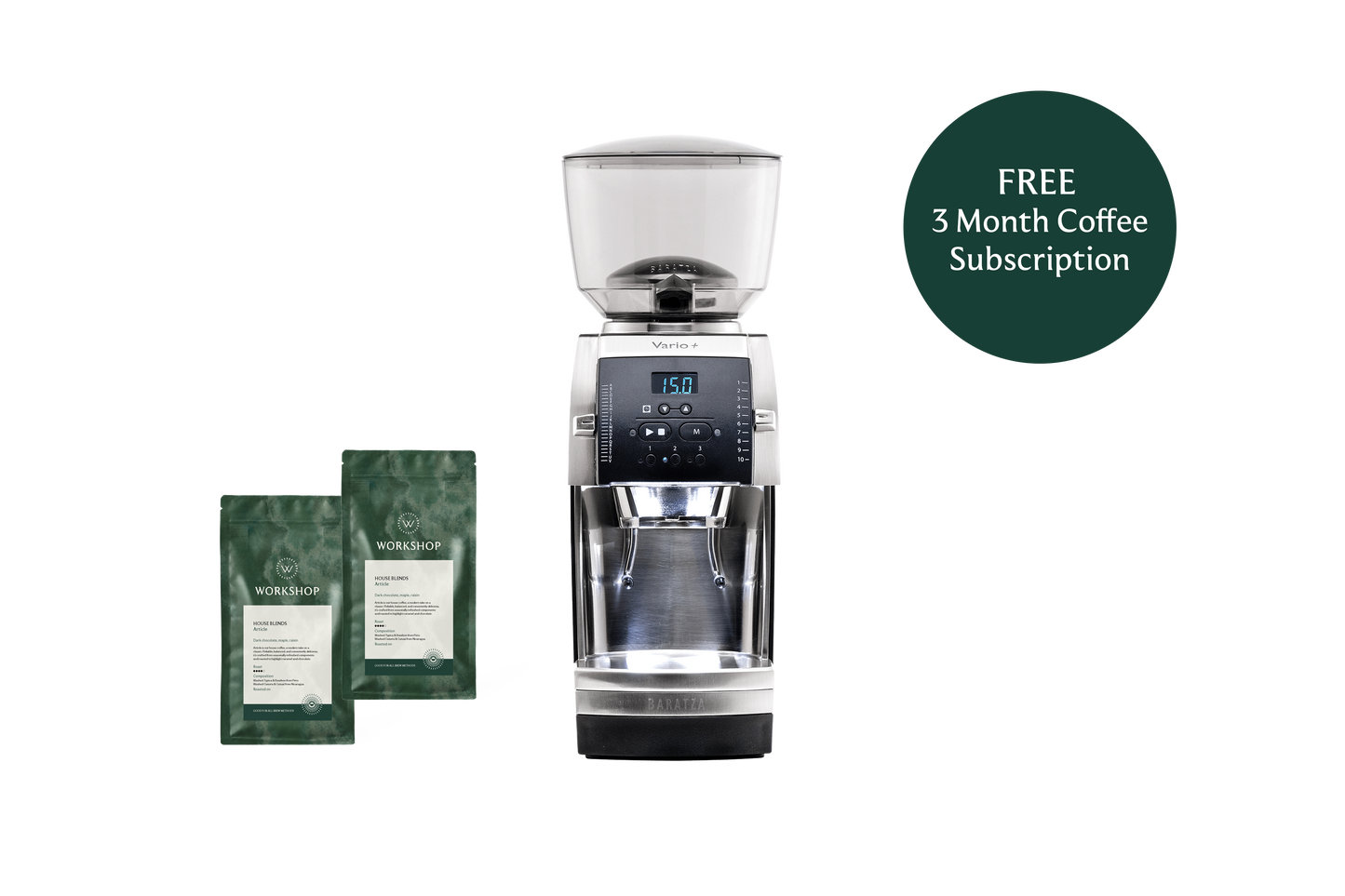 Baratza Vario+ | Free 3 Month Coffee Subscription